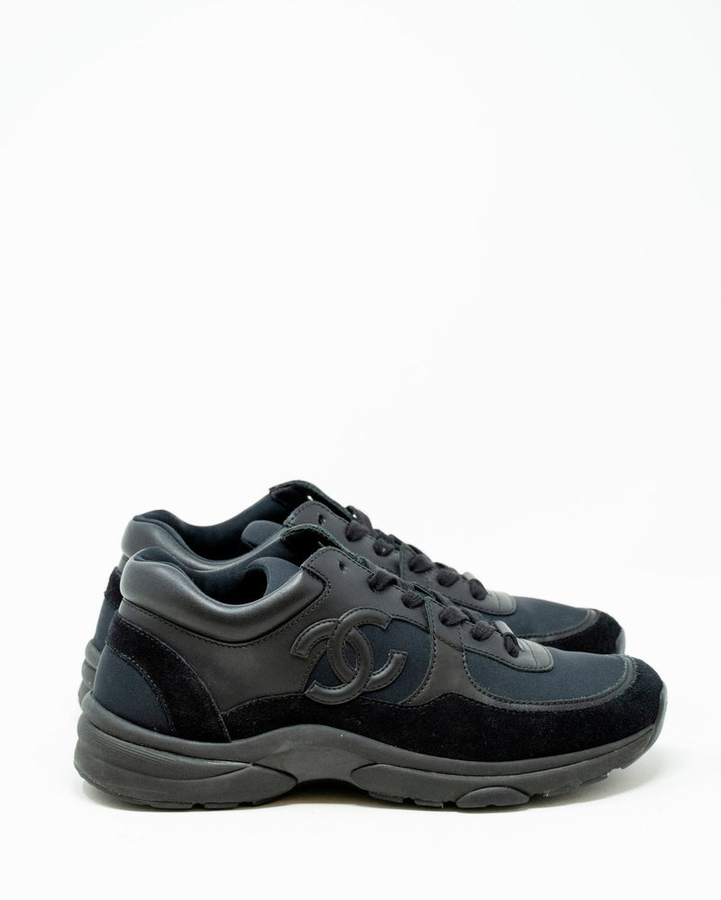 Chanel Calfskin CC Sneakers - Size 7 / 37 (SHF-CiGMEm) – LuxeDH